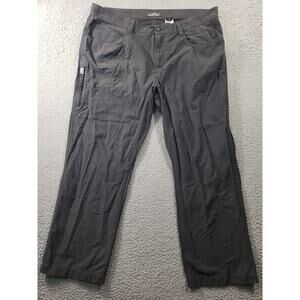 Eddie Bauer Cargo Pants Men's 40x30 Gray Straight Cotton Nylon Hiking Stretch